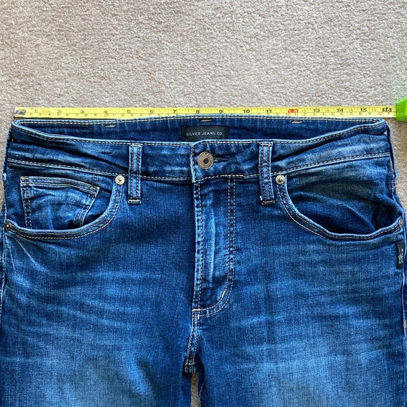 Silver Jeans Men's Dark Blue Straight Jeans Size 32x34 - Picture 4 of 11